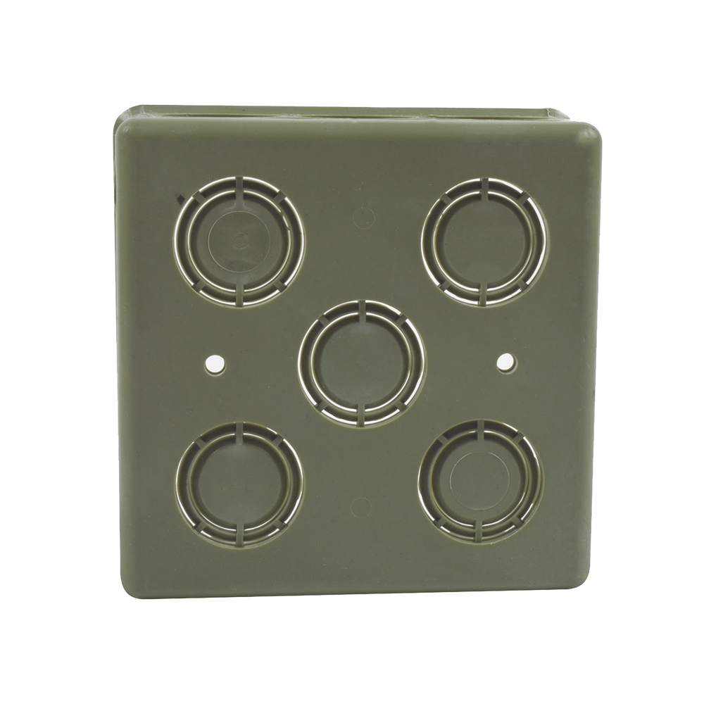 Caja Cuadrada  de 1/2" - 3/4" para PVC Conduti Pesado.