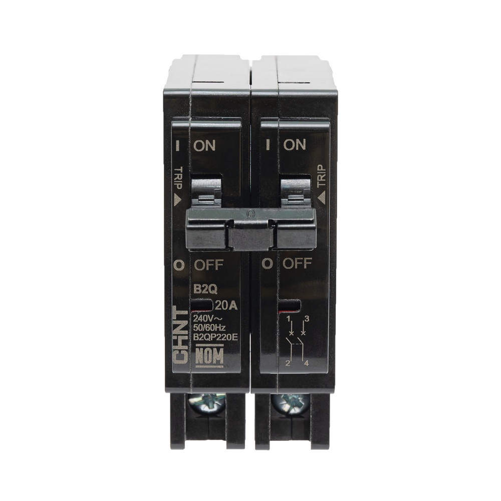 Interruptor Termomagnético Enchufable, Serie: B2Q, 2P, 20A, 240V (SKU:1002279) - Image 2
