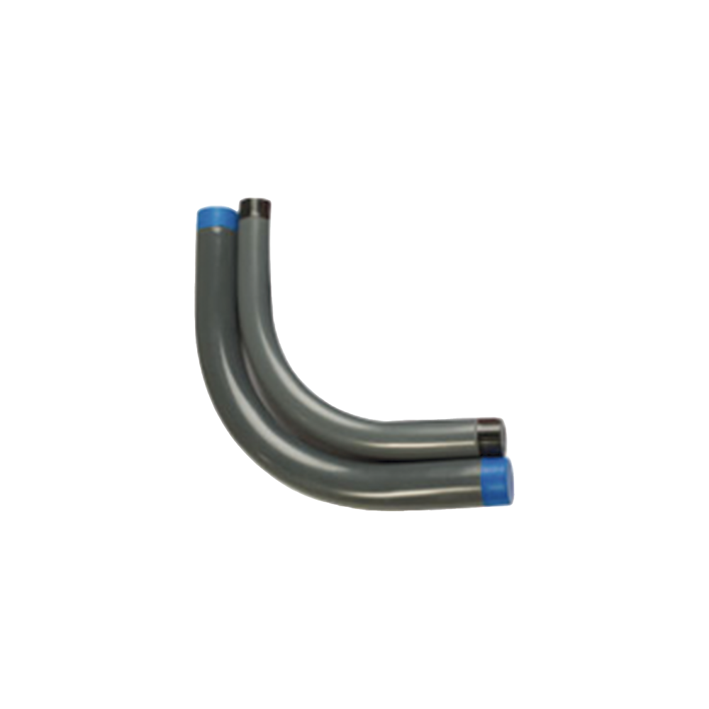 Codo Conduit Rígido de Aluminio de 2" (50.8 mm) con Recubrimiento de PVC.