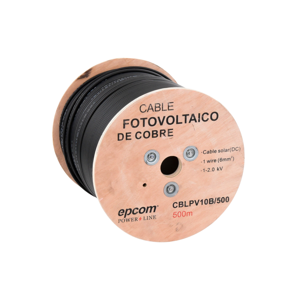 Carrete de 500 Metros / Cable Fotovoltaico Negro / 6mm² (10AWG) / Material COBRE / 2000 Vcc - Image 3