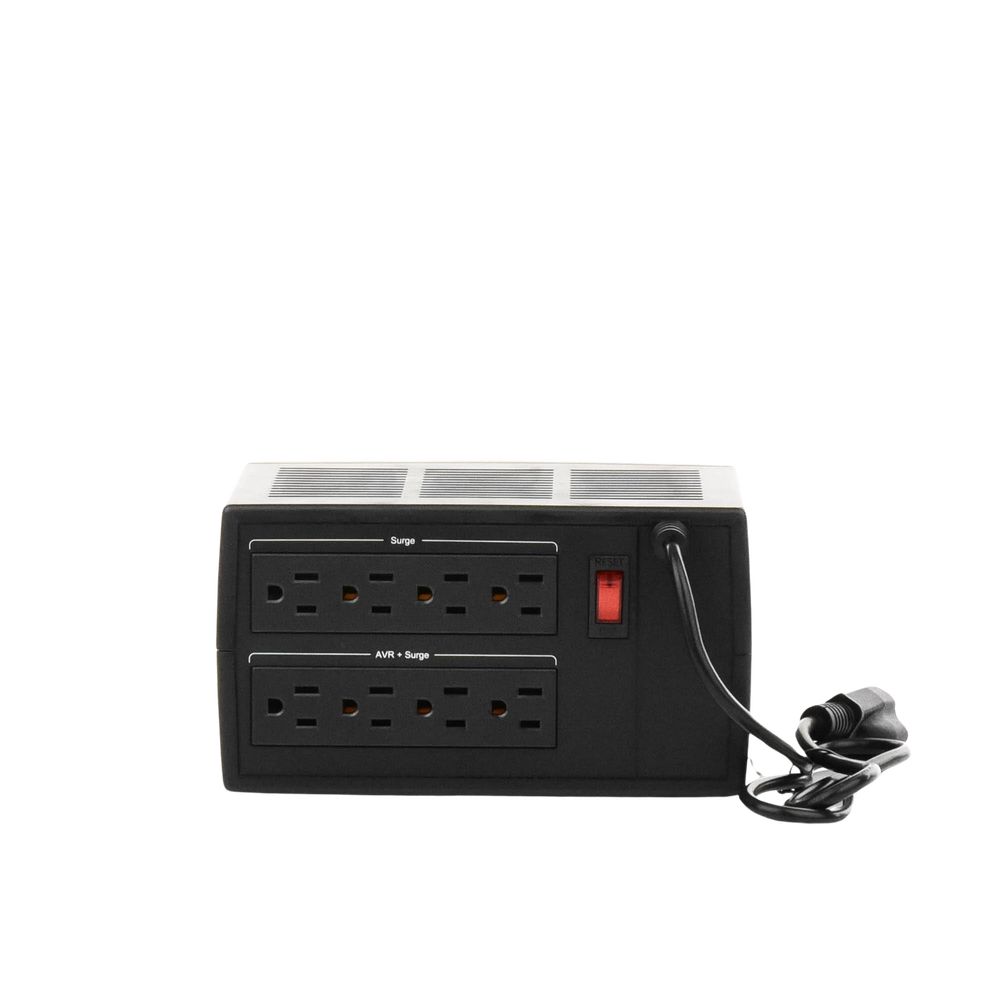 Regulador De Voltaje de 1500VA/750W, Entrada NEMA 5-15P, Con 8 Salidas NEMA 5-15R y Supresión de Picos a 245 Joules - Image 8