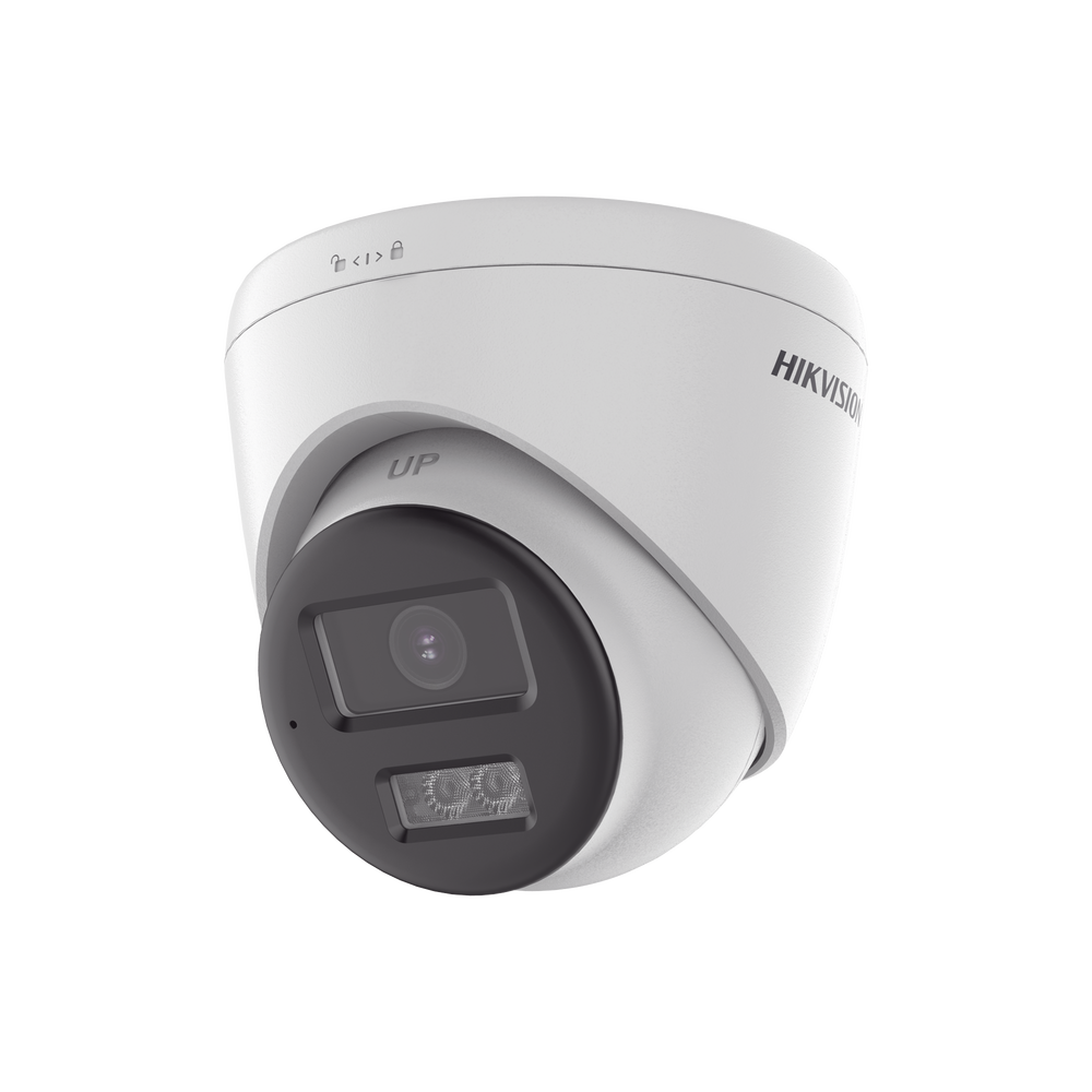 [Audio Bidireccional + Sirena & Estrobo + Dual Light + ColorVu] Turret TURBOHD 4K (8 Megapixel)  / Lente 2.8 mm / 40 mts IR EXIR + 40 mts Luz Blanca / Sirena / Micrófono y Bocina Integrado / Exterior IP67 / dWDR