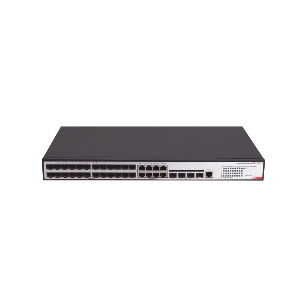 Switch Gigabit  / Administrable / 24 Puertos SFP GE / 8 Puertos RJ45 GE / 4 Puertos SFP de 10G / Configuración Nube Hik-PartnerPro / Soporta IGMP