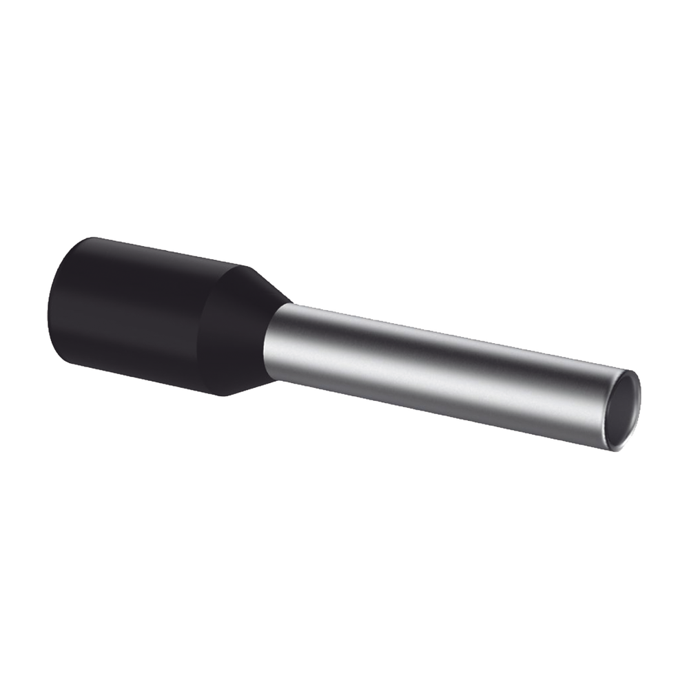 Ferrule Aislado PAN-TERM para Cable 16 AWG, Largo 16.5mm, DIN Color Negro. Paquete 500 Piezas - Image 4