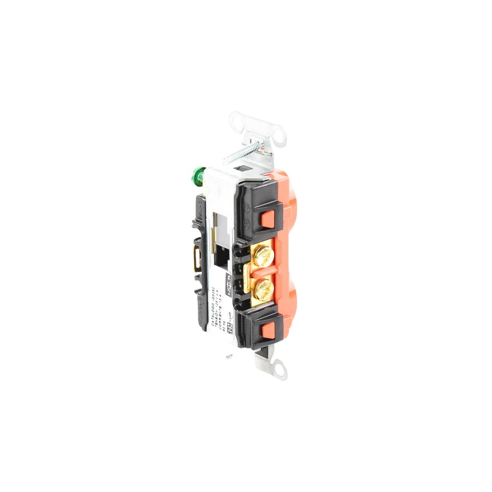 Contacto Dúplex Conexión a Tierra Aislada/ 15A 125V/ 2 polos 3 Hilos/ Nema 5-15R /Grado Comercial/ Color Naranja. - Image 2
