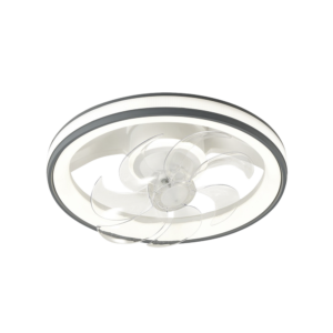 Ventilador de Techo con Luminario LED de  110 V CA 50/60 Hz /  88 W /4500 Lm / 6500 - 4 000 - 2 700 K /3 Tonos de Luz / 500 mm / 6 Velocidades / Dimeable /Color Blanco y Gris.
