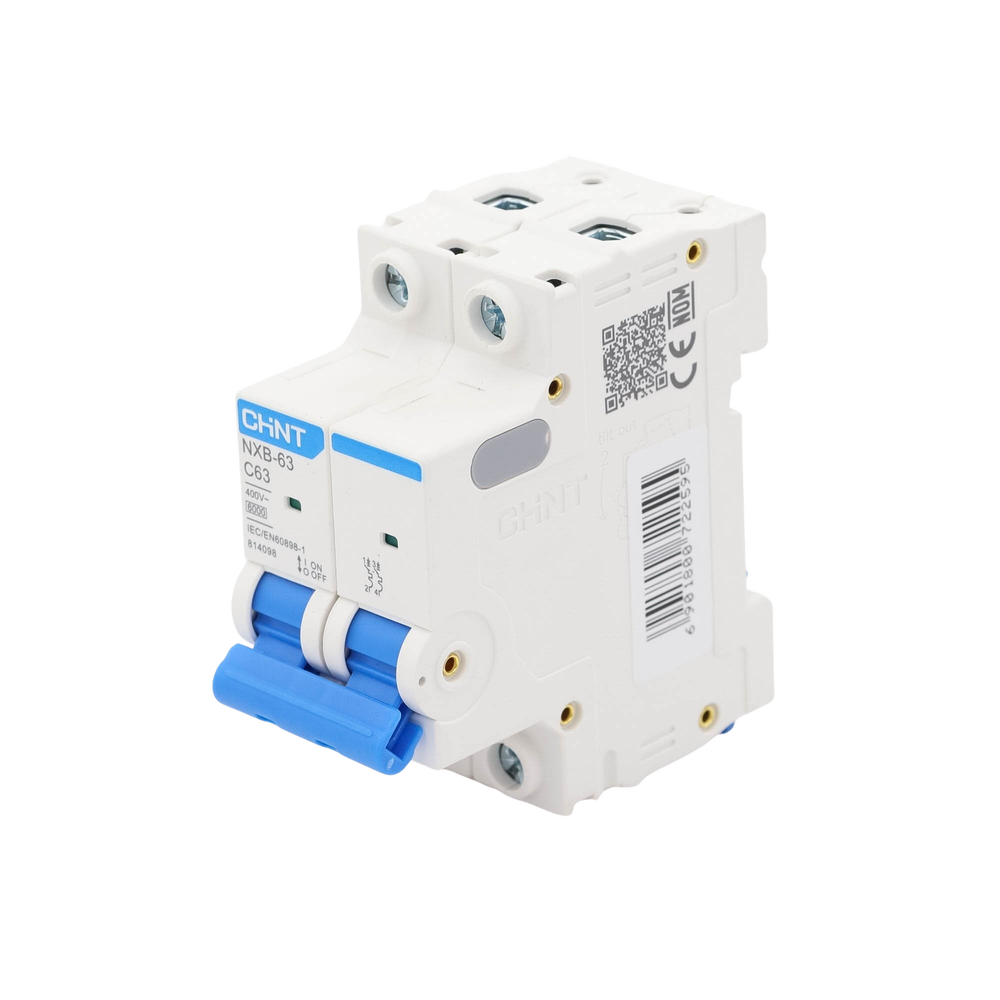 Pastilla para Riel Din, 2 Polo, 63 Amp, Vca:110/415v, 6kA, Catálogo: NXB632PC63, Serie: NXB-63. - Image 3