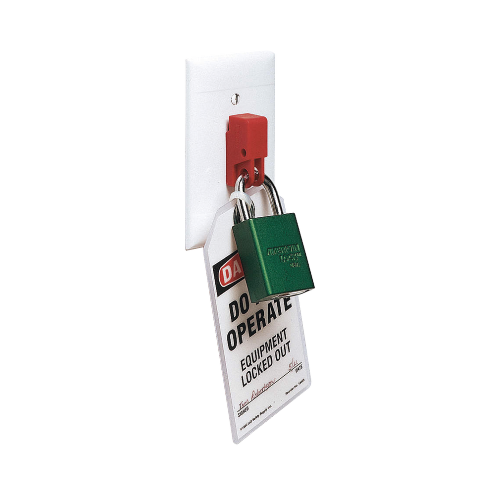Dispositivo de Bloqueo LOTO para Interruptores Eléctricos de Palanca, de 15.2 x 22.3 mm, Color Rojo - Image 3