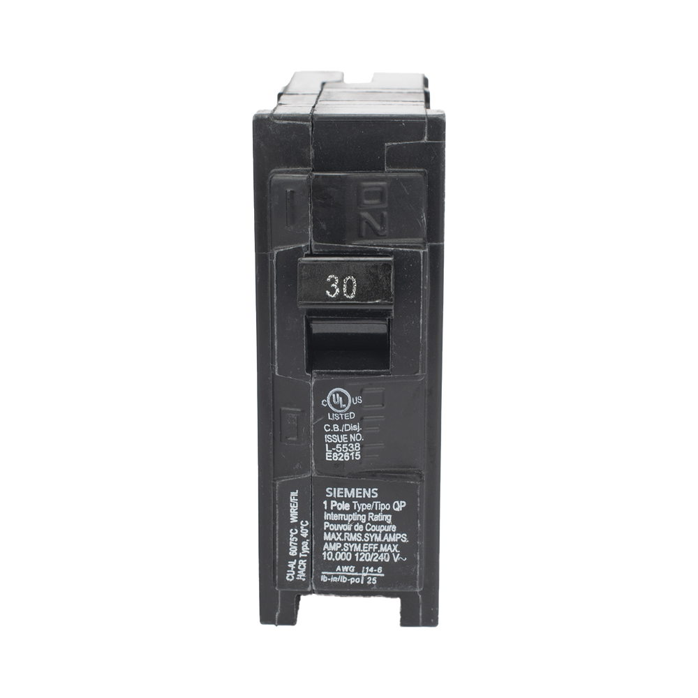 Interruptor automático enchufable tipo QP 1 polos, 30 amp - Image 3