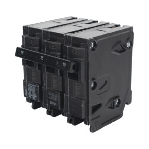 Interruptor automático enchufable tipo QP 3 polos, 15 amp