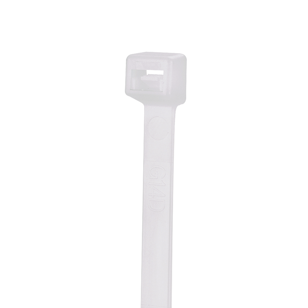 Cincho de Nylon 6.6 StrongHold™, 370mm largo x 3.6mm ancho, Color Natural, Plenum, Paquete de 100pz