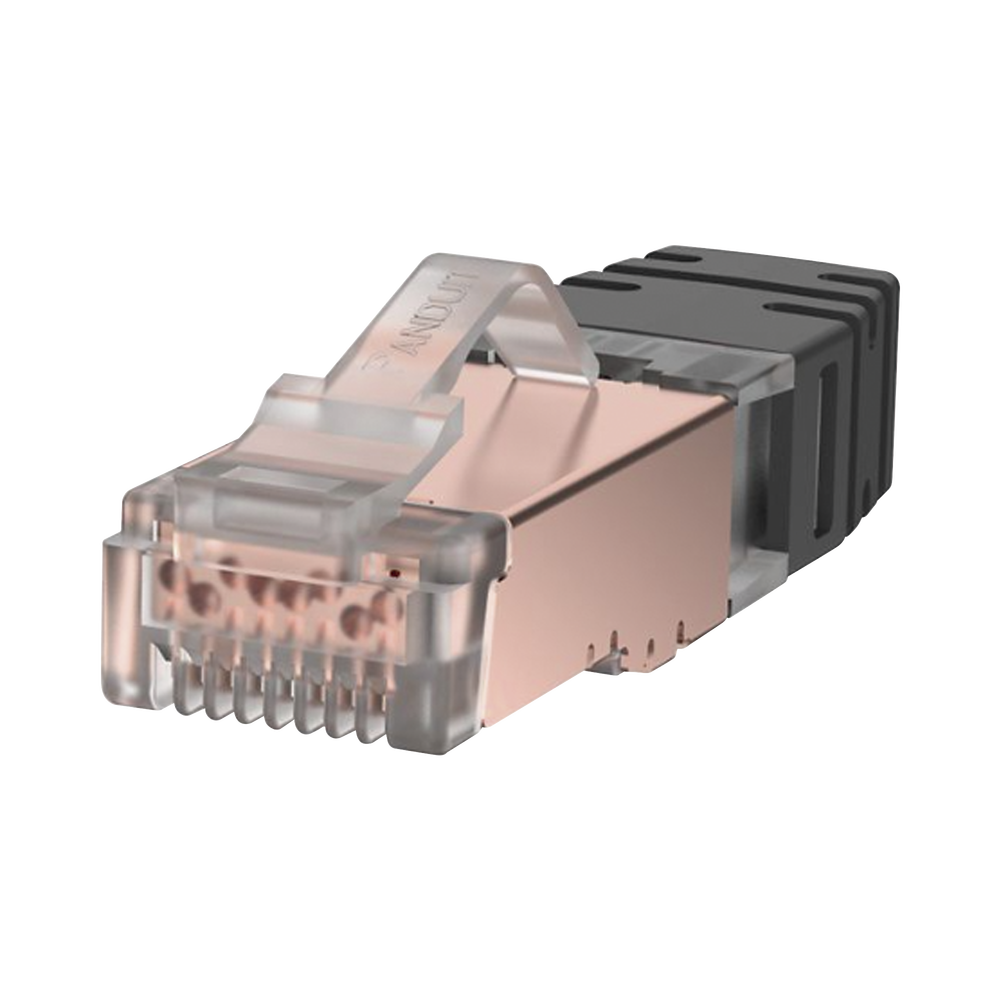 Plug RJ45 Cat6 Blindado, Para Cable Calibre 24-26 AWG, Chapado en Oro de 50 micras, Paquete de 100 Piezas - Image 3
