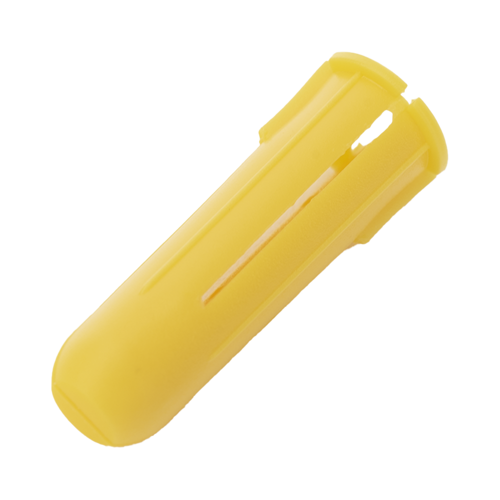 Paquete de 20 taquetes amarillo 1" y 20 tornillos 8mm x 1" - Image 2