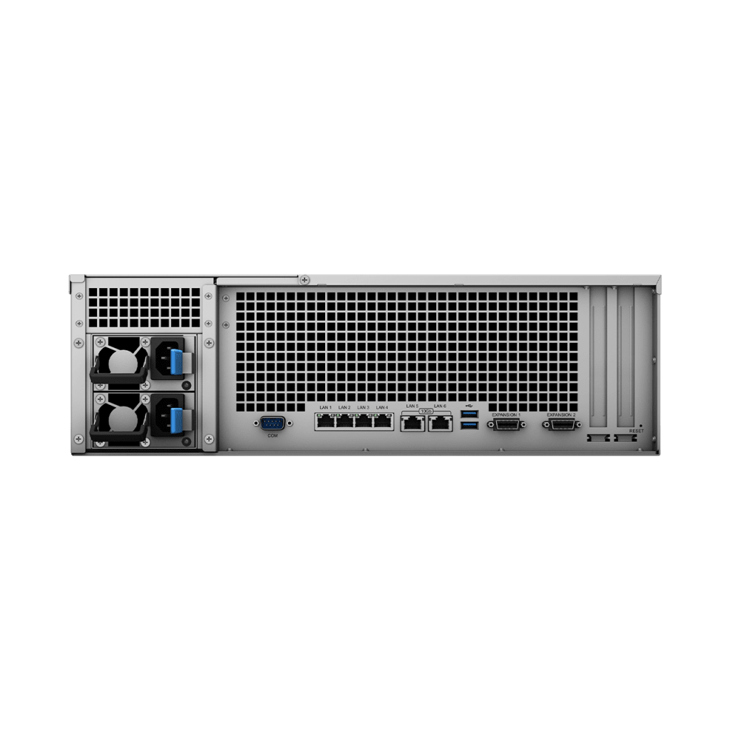 Servidor de Almacenamiento Synology RackStation RS4021xs+ | 16 Bahías | Procesador Intel Xeon D-1541 de 8 Núcleos | Memoria 16 GB Ampliable a 64 GB | RAID F1, 0, 1, 5, 6, 10 | 403,000 IOPS | 6,200 MB/s Lectura Secuencial | Energía Red - Image 7