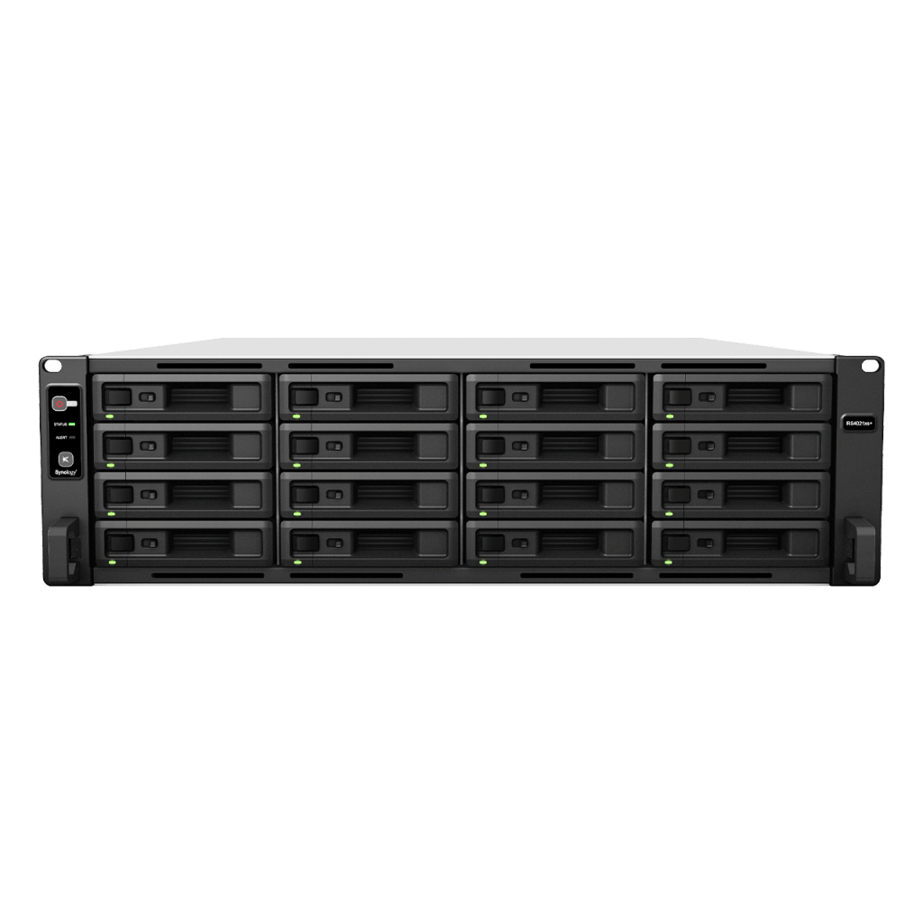 Servidor de Almacenamiento Synology RackStation RS4021xs+ | 16 Bahías | Procesador Intel Xeon D-1541 de 8 Núcleos | Memoria 16 GB Ampliable a 64 GB | RAID F1, 0, 1, 5, 6, 10 | 403,000 IOPS | 6,200 MB/s Lectura Secuencial | Energía Red - Image 2