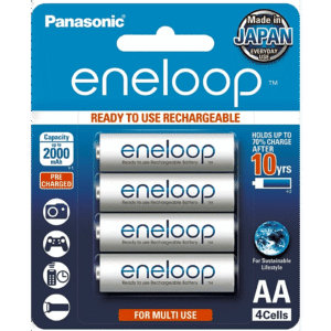 Batería Recargable AA 1.2V ENELOOP / Ni-HM / Paquete de 4 Baterías