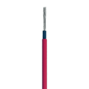 Cable Fotovoltaico Rojo / Cobre Estañado / 6 mm² (10 AWG) / 2000V / Rollo 50m / UL 4703 y TUV