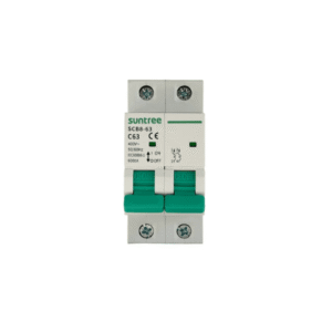 Protección Térmica/ Interruptor 2P, 50 A,  Corriente Alterna 400Vca para Aplicación Fotovoltaica Montaje Riel DIN