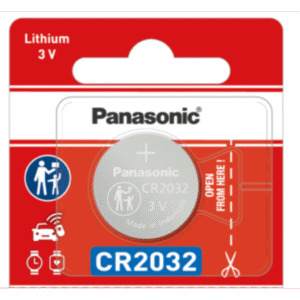 Batería de litio CR2032 de 3 V a 225 mAh (No recargable)