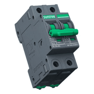 Protección Térmica/ Interruptor 2P, 16 A,  Corriente Directa  800 Vcc para Aplicación Fotovoltaica Montaje Riel DIN