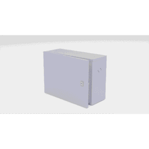 Gabinete para instalación de 1 Batería , Fabricado en Lámina Galvanizada, Accesorios para poste (No incluidos)