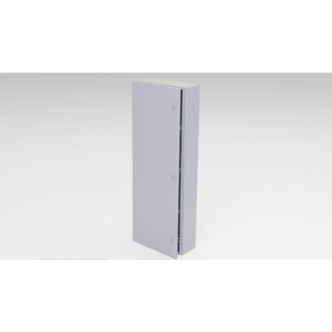 Gabinete para instalación de 4 Baterías , Fabricado en Lámina Galvanizada, Accesorios para poste (No incluidos)