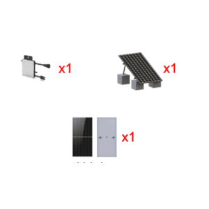 Kit Solar Interconexion  / 500 W  220Vca / Microinversores HOYMILES / Montaje Incluido