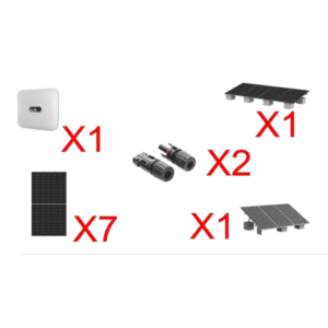 Kit Solar Interconexion  / 4 kW  220Vca / Inversor HUAWEI/ Montaje Incluido