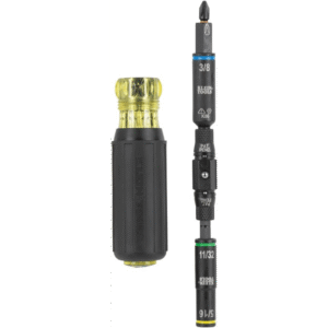 Destornillador / Llave de Tuercas 10 en 1 KNECT™ con Clasificación de Impacto / Compatible con Herramientas Eléctricas / Puntas Intercambiables / Portabrocas KNECT™ de 12 Puntos / Barra de Acero / Torque de 150 in-lb