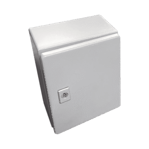 Gabinete de Acero, Nema 4 -IP 66 de 50 x 50 x 30 cm con Platina y certificado UL.