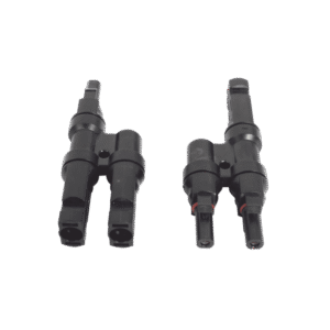 Conector  MC-4 Doble para Módulos Fotovoltaicos. Tipo 2T